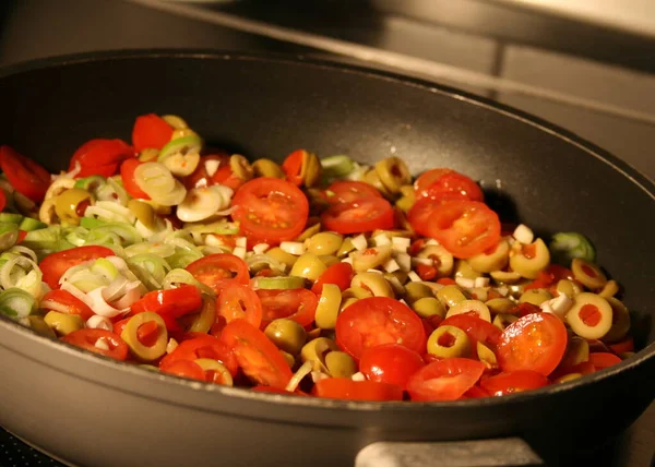 Vegetarisk Mat Selektivt Fokus — Stockfoto