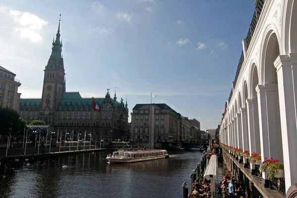 Amburgo Città Portuale Nel Nord Della Germania — Foto Stock