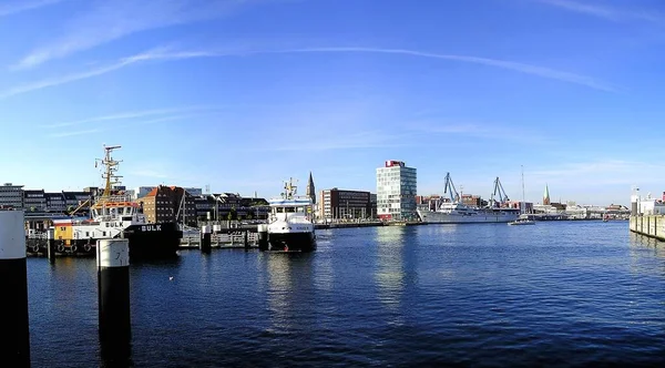 Kiel Přístavní Město Německém Pobřeží Baltského Moře — Stock fotografie
