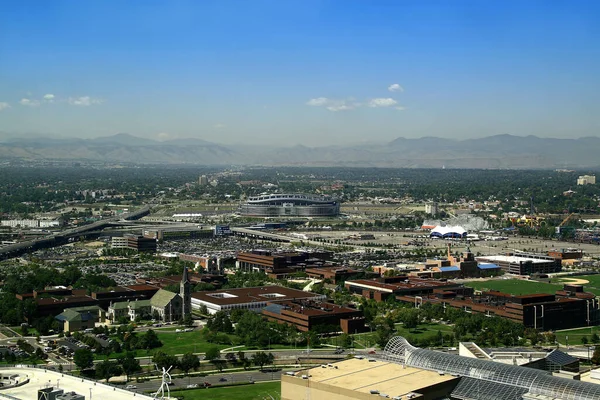 Utsikt Över Denver Rocky Mountains — Stockfoto