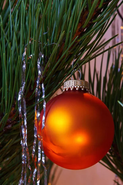 Detailní Pohled Vánoční Ples Dovolená Dekorace — Stock fotografie