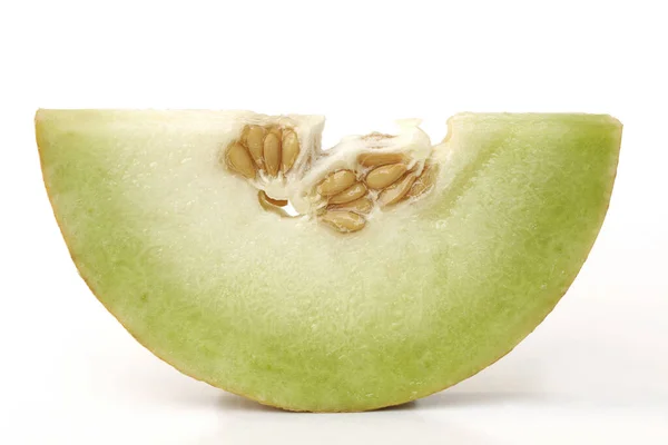 Melon Segar Diisolasi Pada Latar Belakang Putih — Stok Foto
