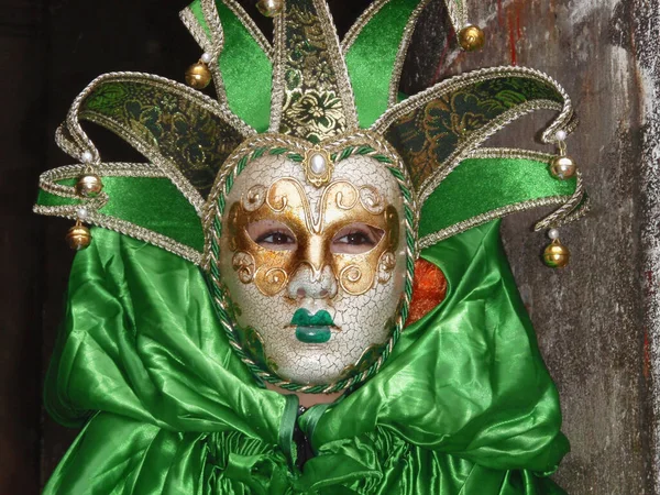 Disfraces Carnaval Carnaval Venecia —  Fotos de Stock
