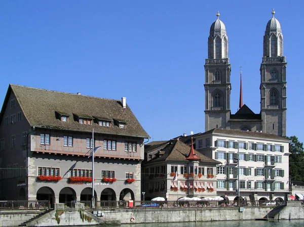 Cidade Zurique Centro Global Serviços Bancários Financeiros Fica Extremo Norte — Fotografia de Stock