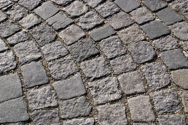 Kopfsteinpflaster Auf Der Straße Bodenbelag — Stockfoto