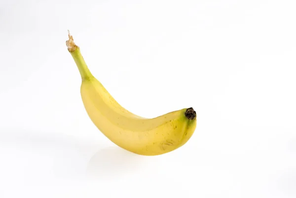 Banane Isolée Sur Fond Blanc — Photo