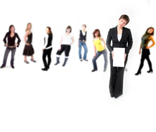 Group Business People White Background — Stock Photo, Image