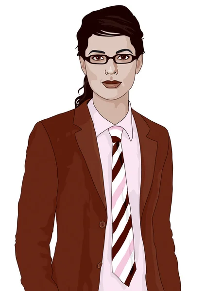 Businesslady Glasses — Stock Photo, Image