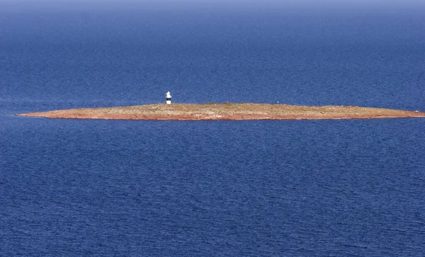 Farol Ilha Hoega Kusten Suécia — Fotografia de Stock