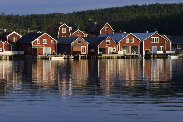 Casa Pescadores Sueca Orilla — Foto de Stock