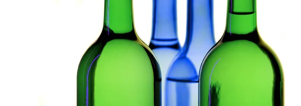 Vinflaskor Panoramaformat — Stockfoto