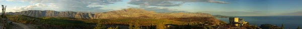 Vista Panorâmica Bela Natureza Paisagem Montanhosa — Fotografia de Stock