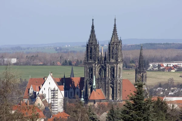 Malebný Pohled Krásnou Středověkou Architekturu Katedrály — Stock fotografie