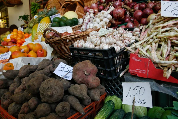 Exotiska Grönsaker Marknaden — Stockfoto