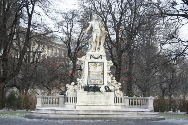 Mozart Denkmal Wien — Stockfoto
