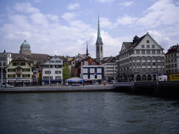 Zurique Rio Limmat — Fotografia de Stock