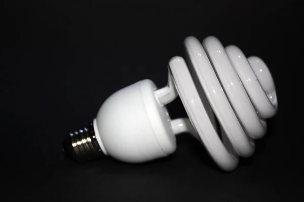 Led Lampe Auf Schwarzem Hintergrund — Stockfoto