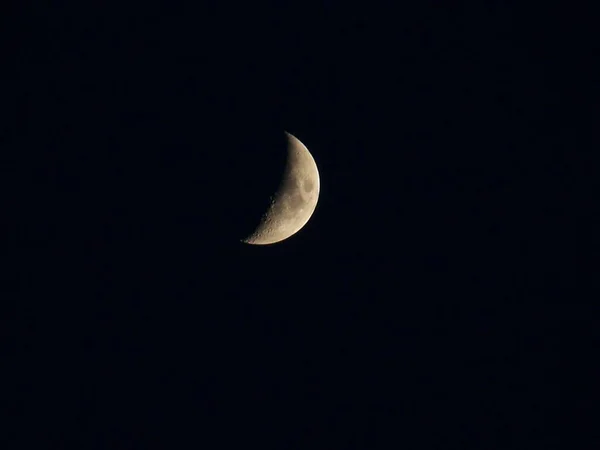 Mond Und Sterne Nachthimmel — Stockfoto