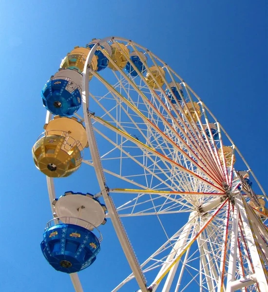 Carrousel Roue Ferris Géant Parc Attractions — Photo