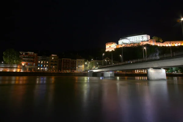 Utsikt Över Inn Bridge Och Fästning — Stockfoto