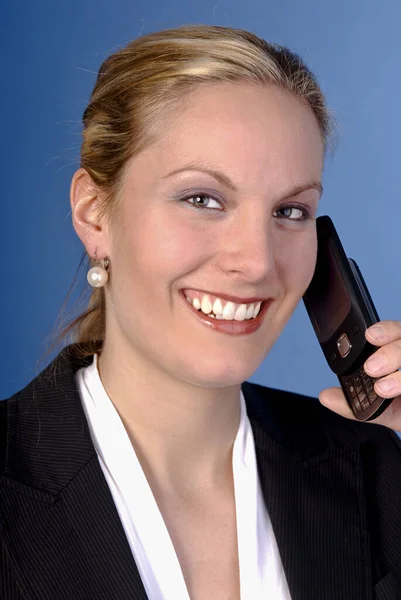 Young Woman Phone — Stock Photo, Image