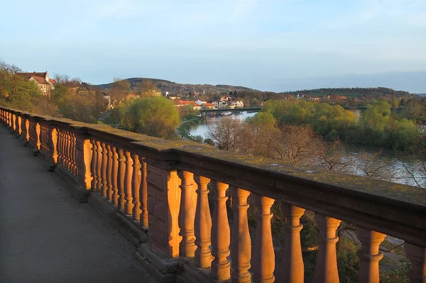 Aschaffenburg Kilátás Panoráma — Stock Fotó