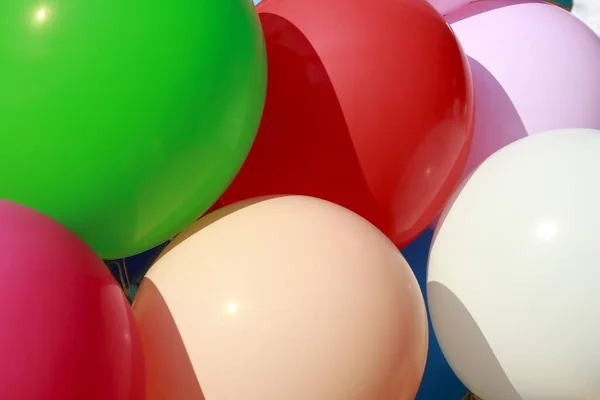 Balões Coloridos Mesa — Fotografia de Stock