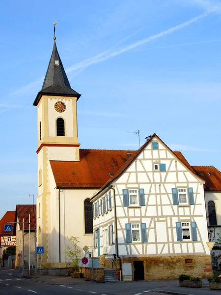 Vesnická Idylka Siegelsbachu — Stock fotografie