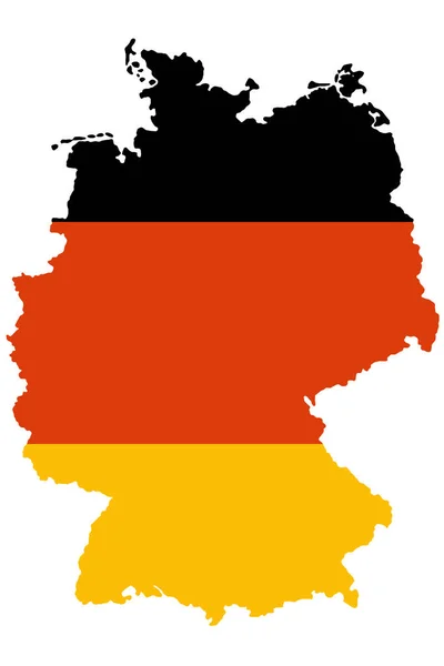 Duitsland Vlag Vector Illustratie — Stockfoto