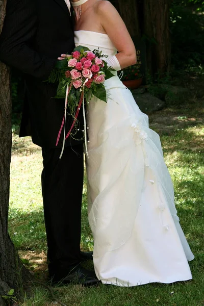 Casamento Casal Casamento Romântico — Fotografia de Stock