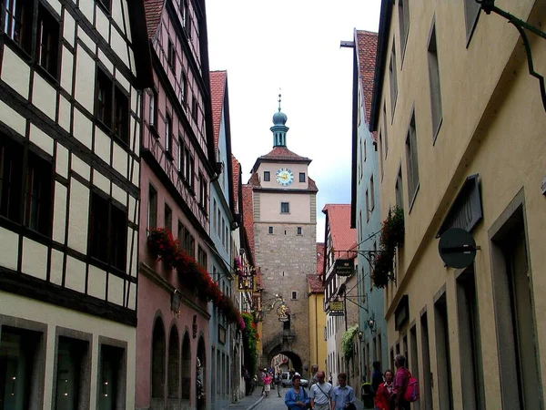 Rothenburg Der Tauber Niemieckie Miasto Północnej Bawarii — Zdjęcie stockowe