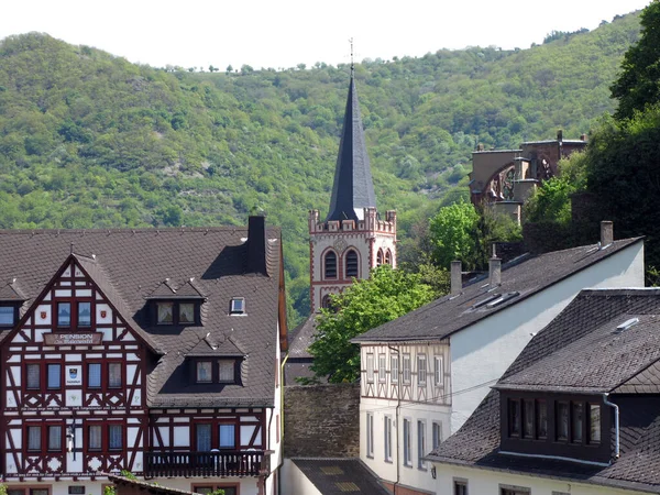 Bacharach Est Une Ville Allemande Située Dans District Mayence Bingen — Photo