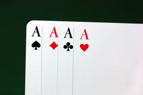 Playing Cards Closeup Poker Background — Stock Photo, Image