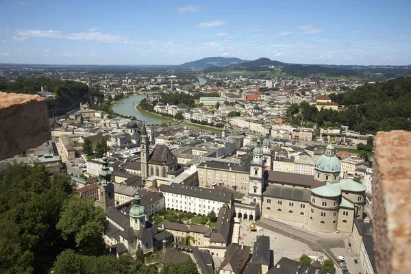 Vista Fortaleza Hohensalzburg — Fotografia de Stock