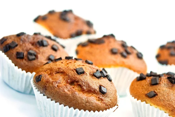 Deliziosi Muffin Dolci Vicino — Foto Stock