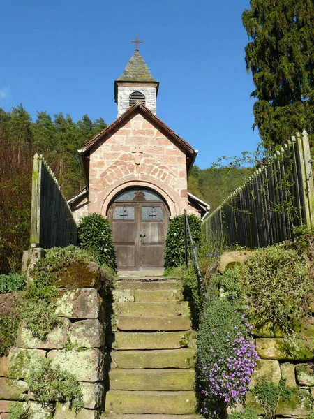 Old Wooden Church Mountains — Stock Photo, Image