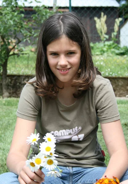 Closeup Portrait Cute Child — Stock Photo, Image