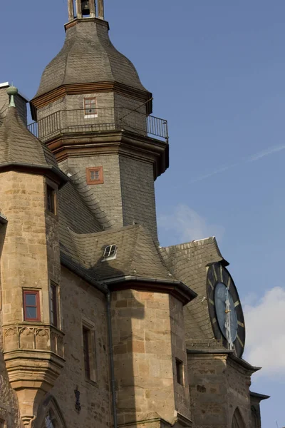 Torre Igreja Castelo Marburg — Fotografia de Stock