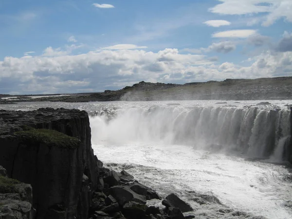 Mooie Waterval Natuur Achtergrond — Stockfoto