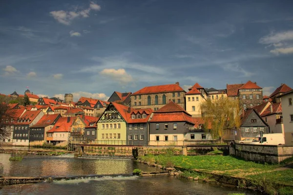 Widok Miasto Kronach Ciągu Dnia — Zdjęcie stockowe