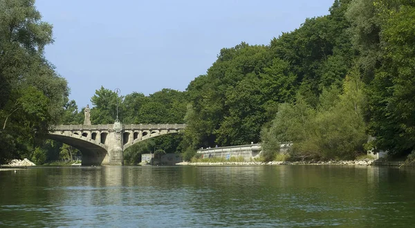 Münih Teki Isar — Stok fotoğraf