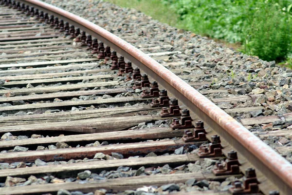 Old Railroad Tracks City — Stock Photo, Image