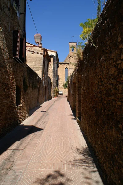 San Gimignano Uma Cidade Colina Italiana Toscana — Fotografia de Stock