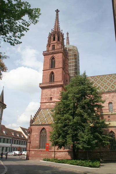 Basel City Rhine River Northwest Switzerland — Stock Photo, Image