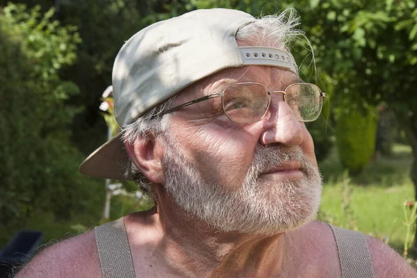 Portrét Staršího Muže Slunečních Brýlích — Stock fotografie