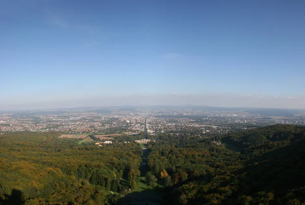 Panorama Nad Kassel Oglądane Herk — Zdjęcie stockowe
