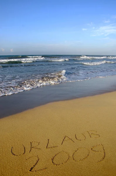 Strand Scene Natuurlijk Water — Stockfoto