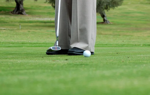 Juego Pelota Golf Concepto Deporte — Foto de Stock