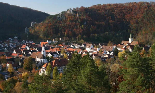 Blaubeuren Una Ciudad Distrito Alb Donau Cerca Ulm Baden Wrttemberg —  Fotos de Stock