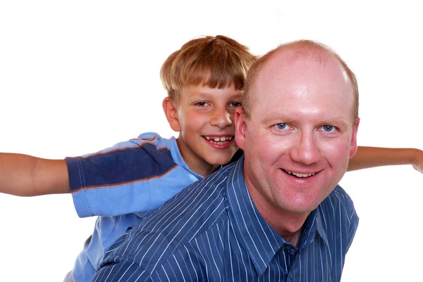 父亲和儿子 家庭护理概念 — 图库照片